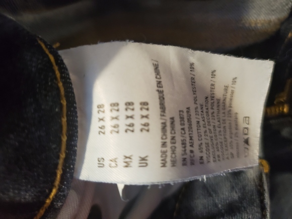 AE Extreme Flex jeans 26x28 - Picture 8 of 11